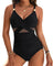 Metallic One-Piece Swimsuit for Women – Elegant Adjustable-Strap Bathing Suit 0