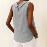 Sleeveless Collared Top for Women – Elegant Summer Top for Sunny Days 1