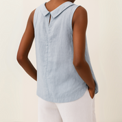 Sleeveless Collared Top for Women – Elegant Summer Top for Sunny Days 3