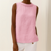 Sleeveless Collared Top for Women – Elegant Summer Top for Sunny Days 6