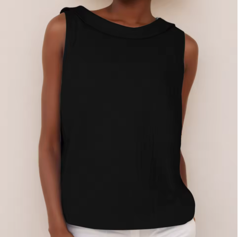 Sleeveless Collared Top for Women – Elegant Summer Top for Sunny Days 7