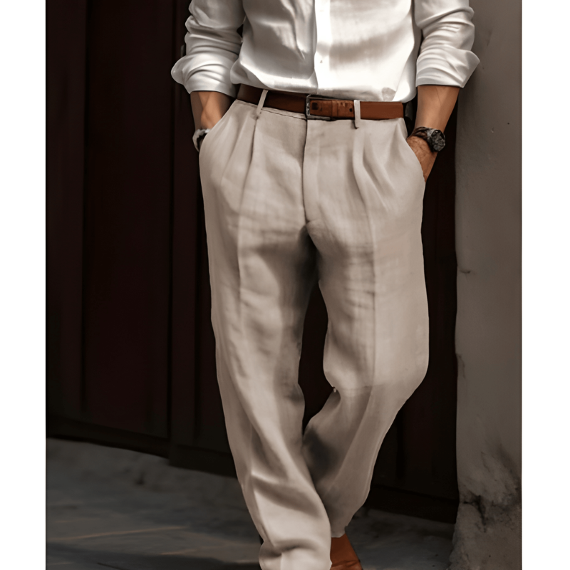 Men's Straight-Leg Trousers – Elegant Comfortable Trousers for Any Occasion 0
