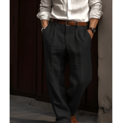 Men's Straight-Leg Trousers – Elegant Comfortable Trousers for Any Occasion 1