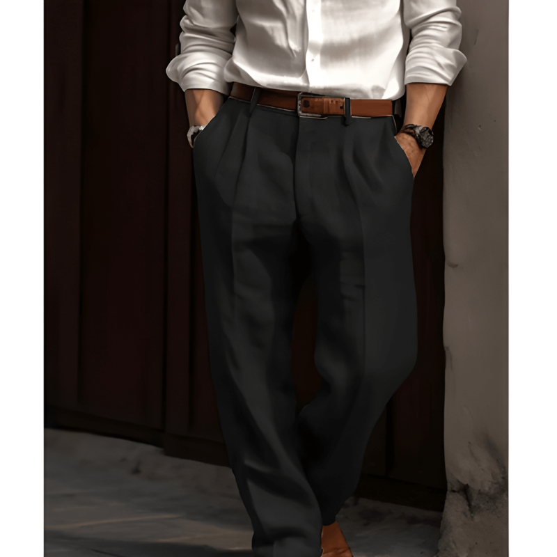 Men's Straight-Leg Trousers – Elegant Comfortable Trousers for Any Occasion 1