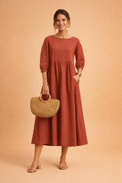 Elegant Dress for Women – Fitted Refined Occasion Dress – Amabel