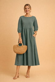 Elegant Dress for Women – Fitted Refined Occasion Dress – Amabel