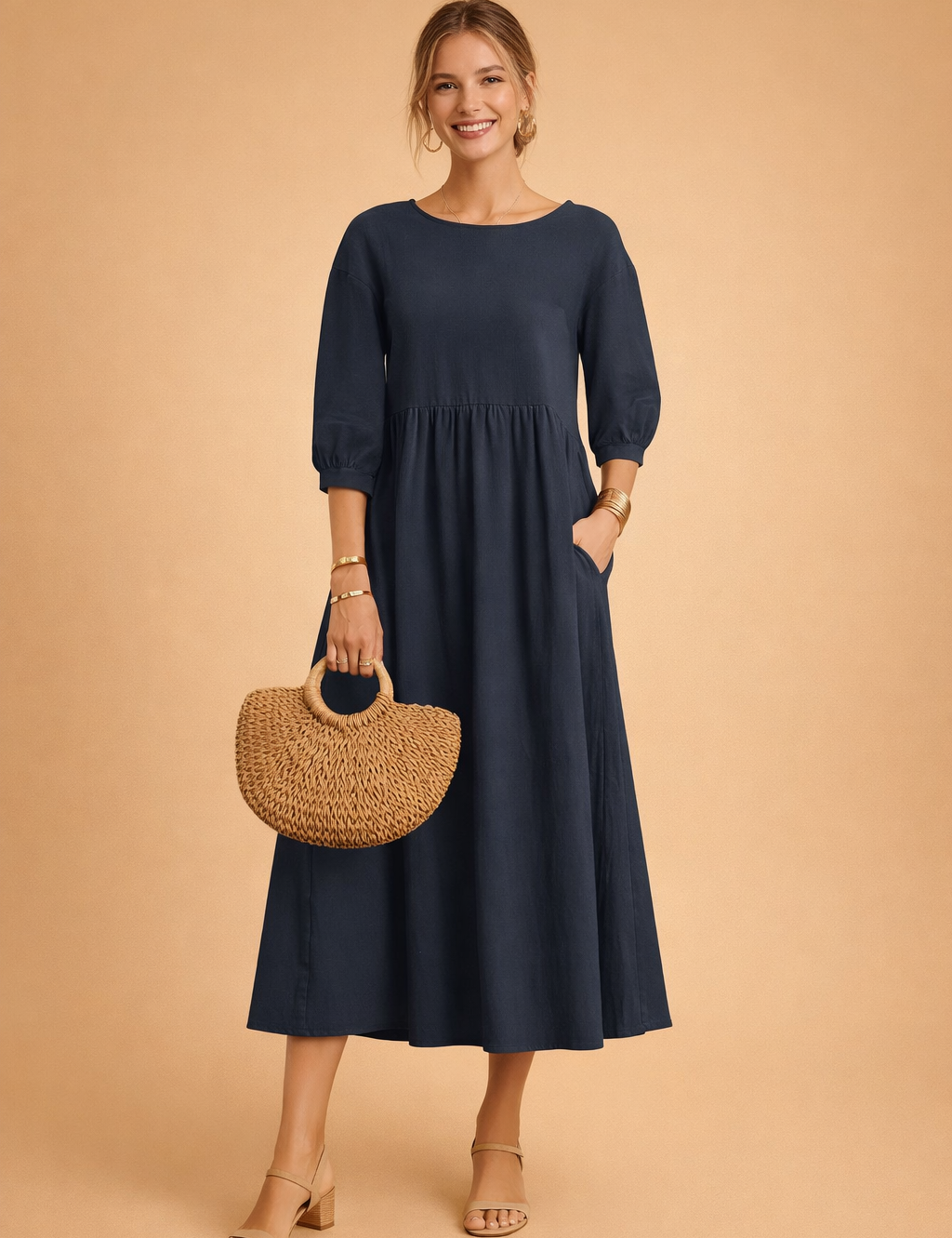 Elegant Dress for Women – Fitted Refined Occasion Dress – Amabel