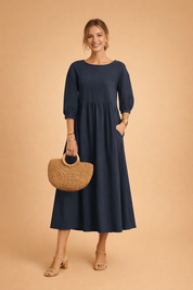 Elegant Dress for Women – Fitted Refined Occasion Dress – Amabel
