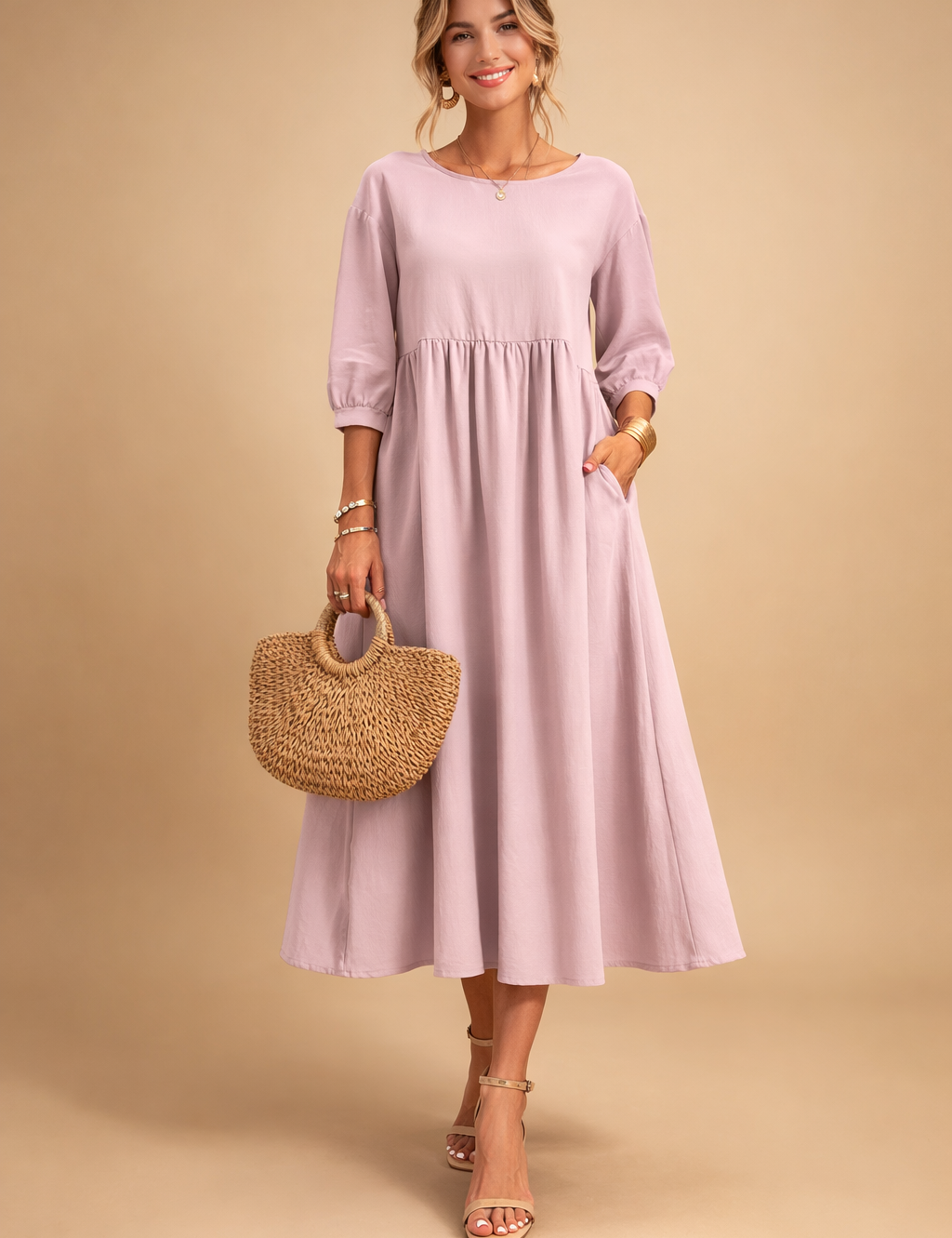 Elegant Dress for Women – Fitted Refined Occasion Dress – Amabel