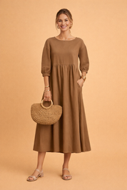 Elegant Dress for Women – Fitted Refined Occasion Dress – Amabel