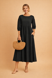 Elegant Dress for Women – Fitted Refined Occasion Dress – Amabel