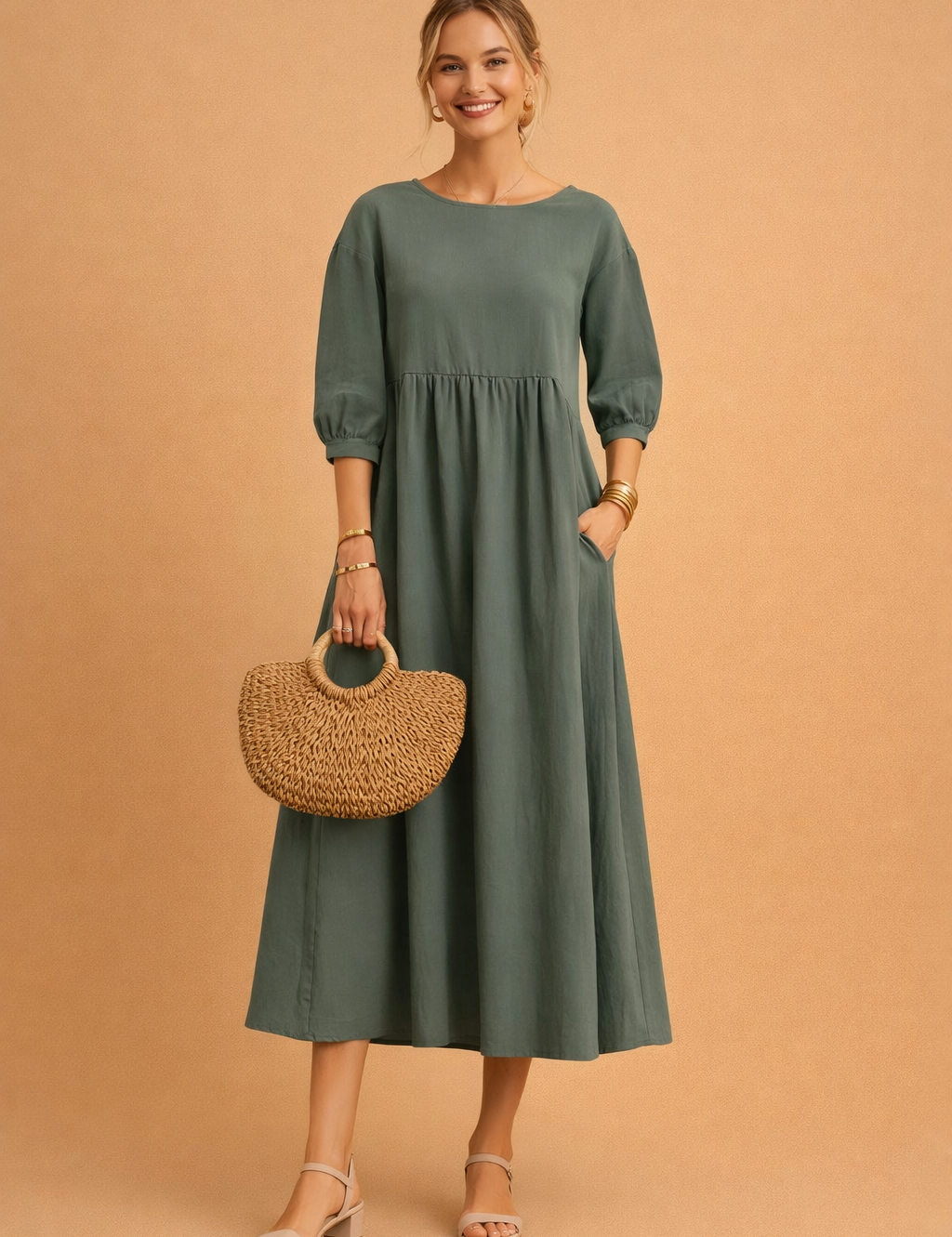 Elegant Dress for Women – Fitted Refined Occasion Dress – Amabel
