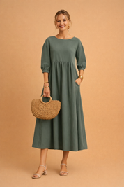 Elegant Dress for Women – Fitted Refined Occasion Dress – Amabel