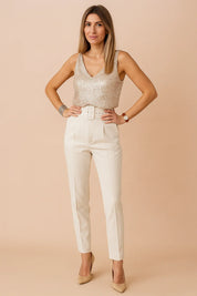 Sequin Cami Top for Women – Elegant Strappy Party Top – Kairi