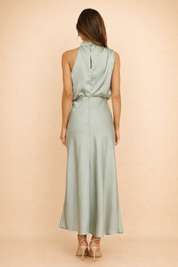 One-Shoulder Midi Dress for Women – Elegant Occasion Dress – Madelyn