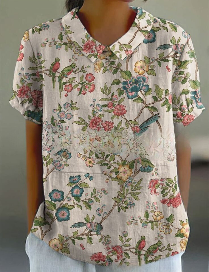 Floral Top for Women – Soft Breathable Casual Top – Flora 10