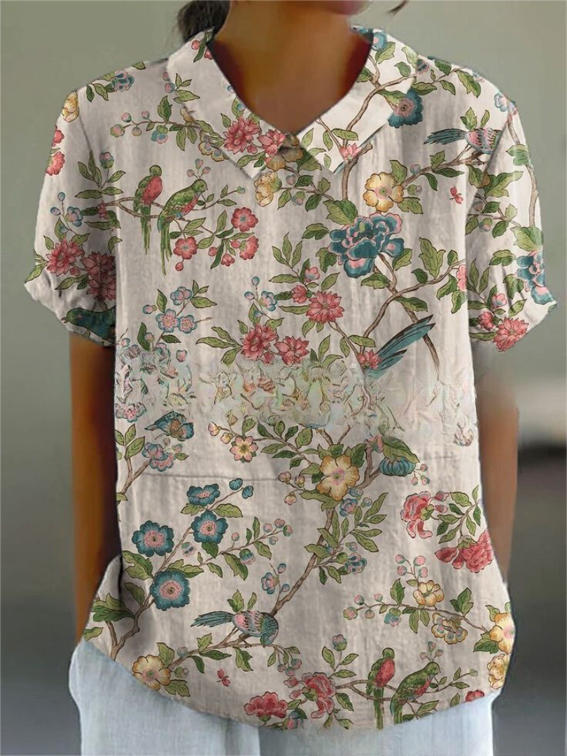Floral Top for Women – Soft Breathable Casual Top – Flora 10