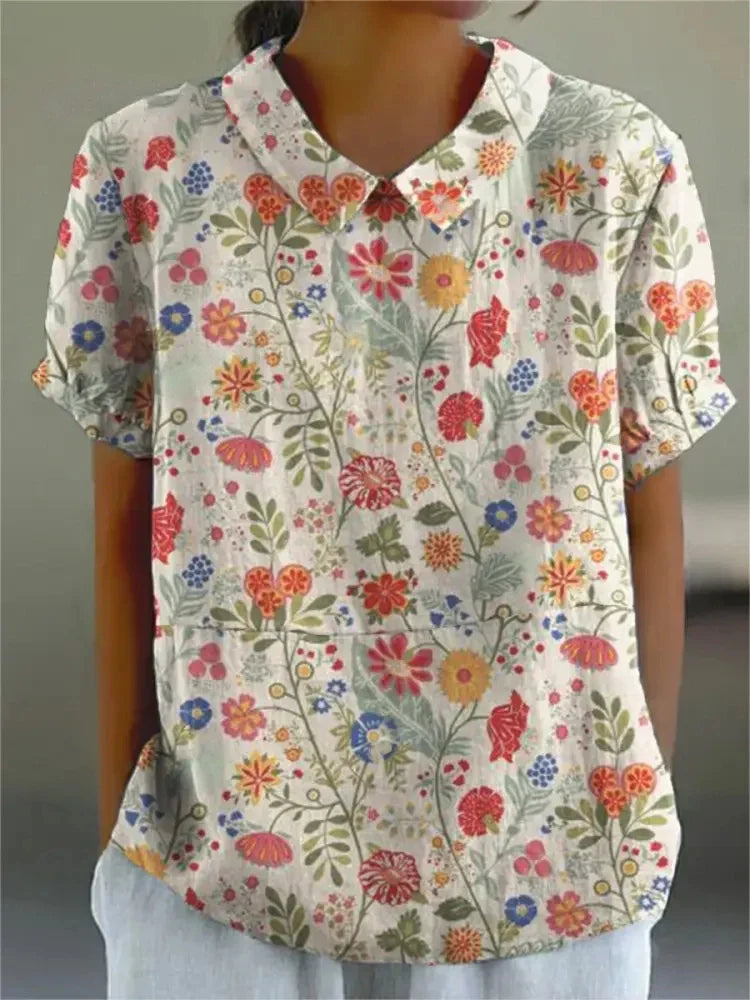 Floral Top for Women – Soft Breathable Casual Top – Flora 11