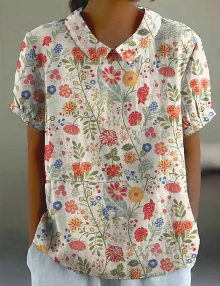 Floral Top for Women – Soft Breathable Casual Top – Flora 11