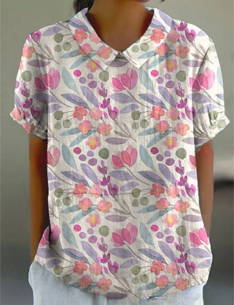 Floral Top for Women – Soft Breathable Casual Top – Flora 12
