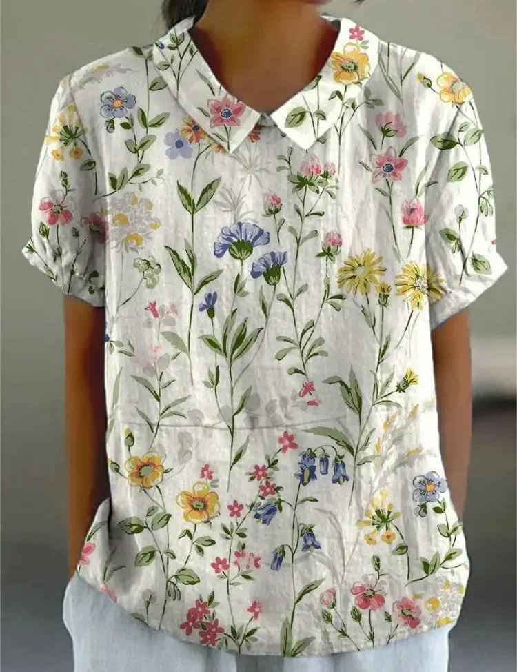 Floral Top for Women – Soft Breathable Casual Top – Flora 1