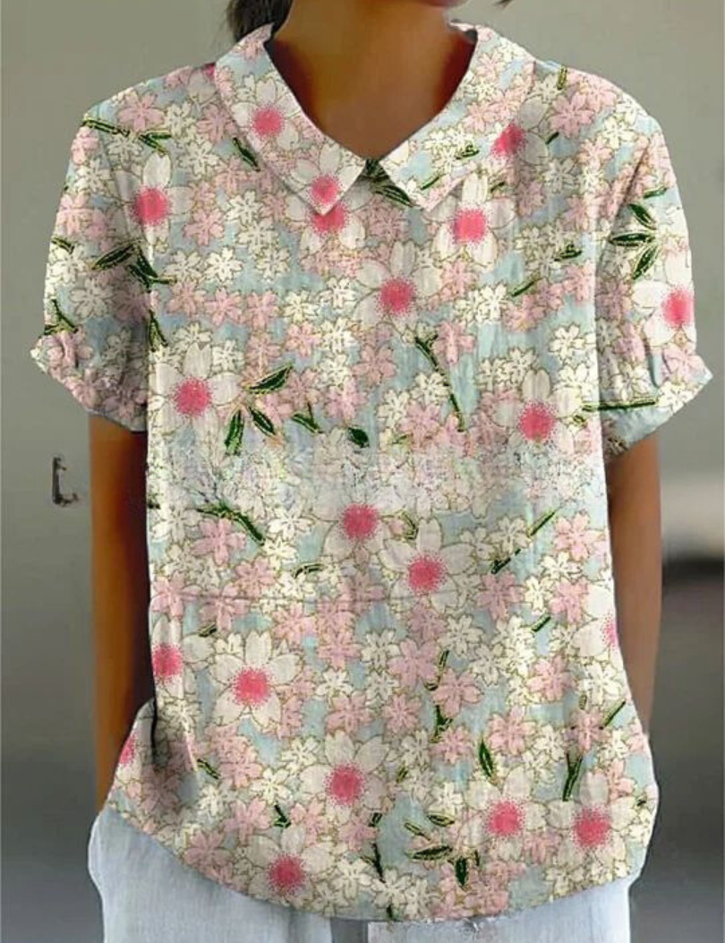 Floral Top for Women – Soft Breathable Casual Top – Flora 6