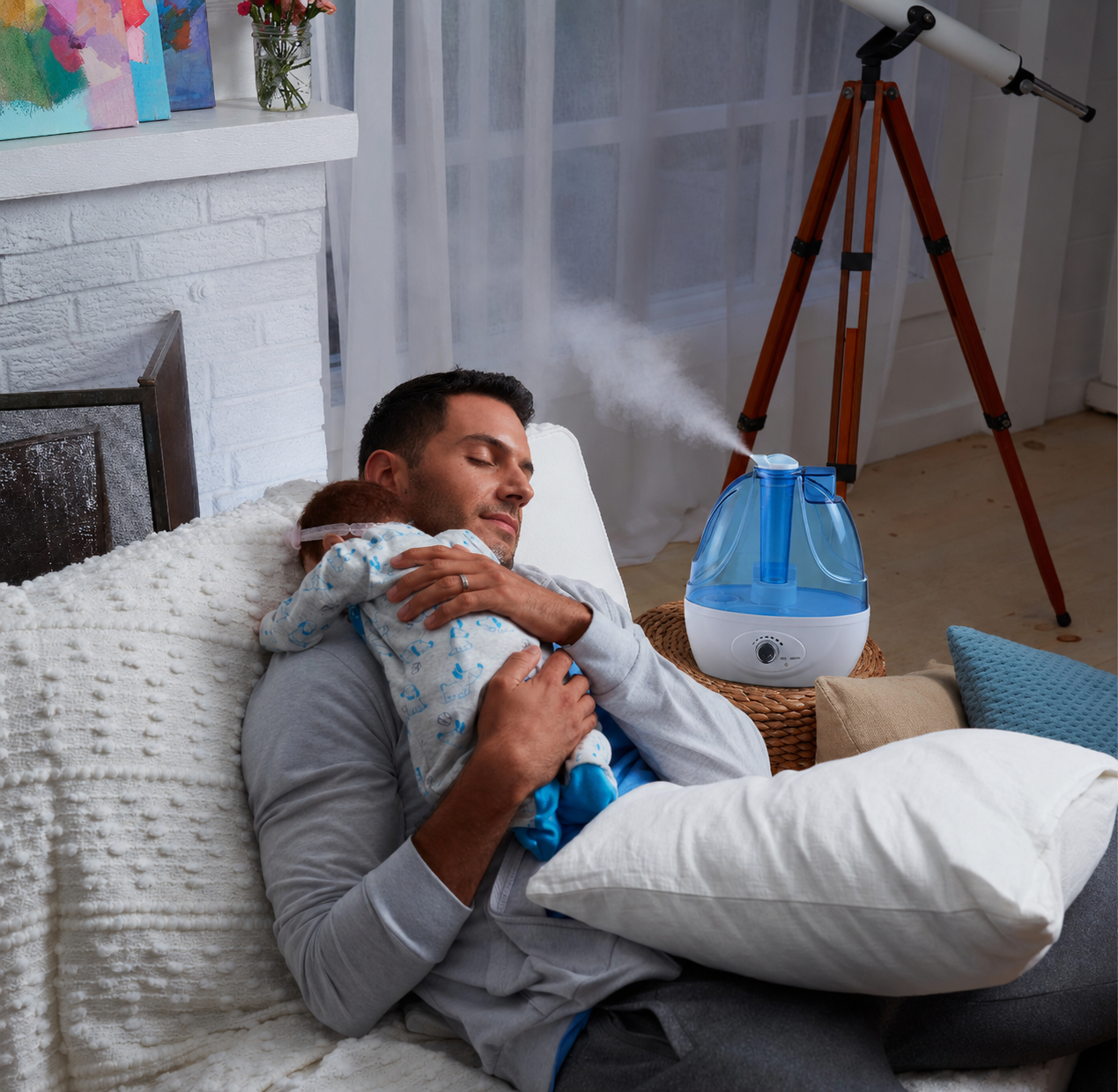 Cool Mist Humidifier – Quiet Ultrasonic Humidifier with 360° Nozzle