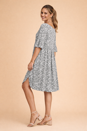 Floral Midi Dress for Women – Relaxed Summer Dress – Daisy