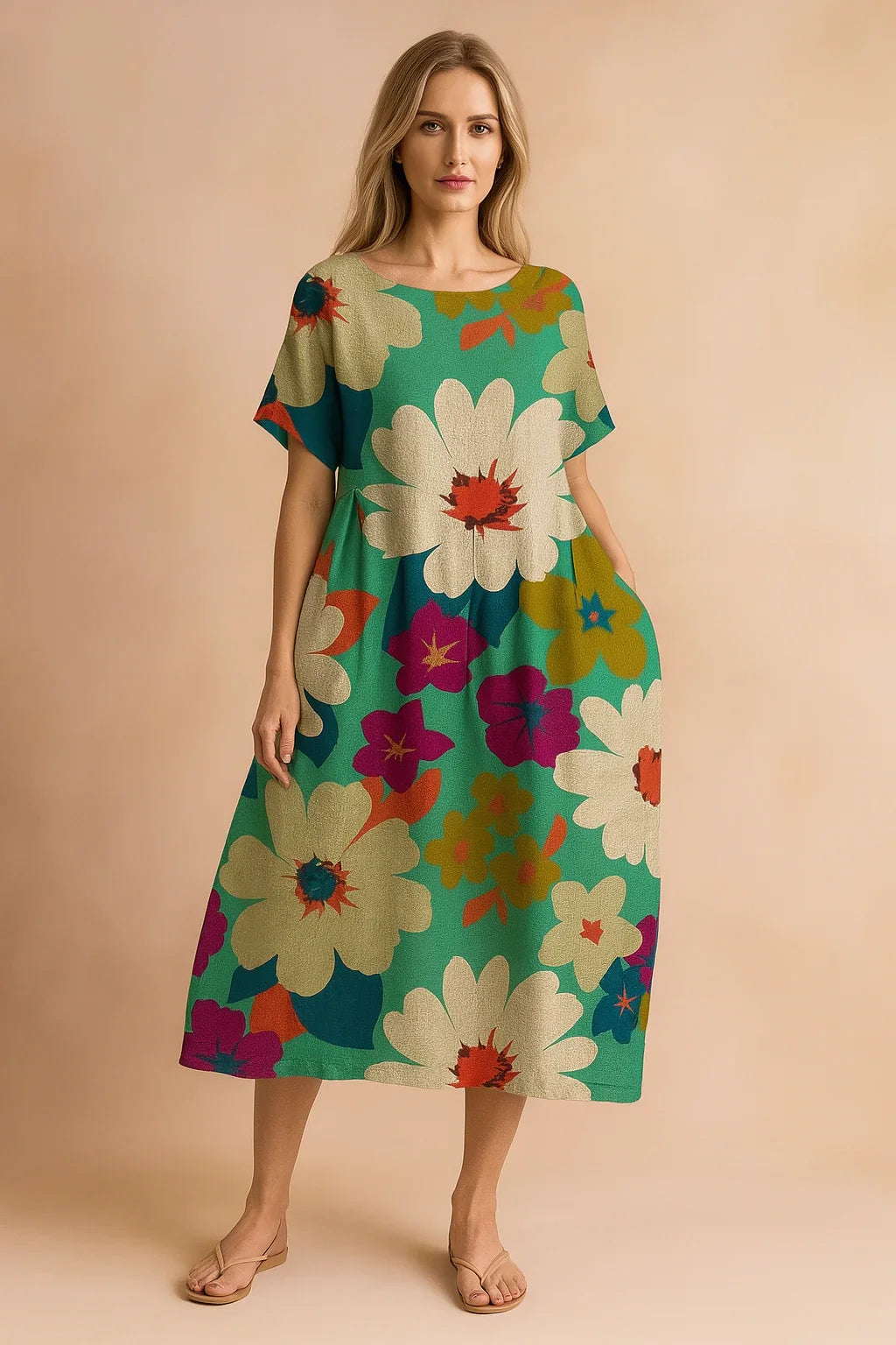 Boho Floral Dress for Women – Fitted Occasion Dress – Lottie