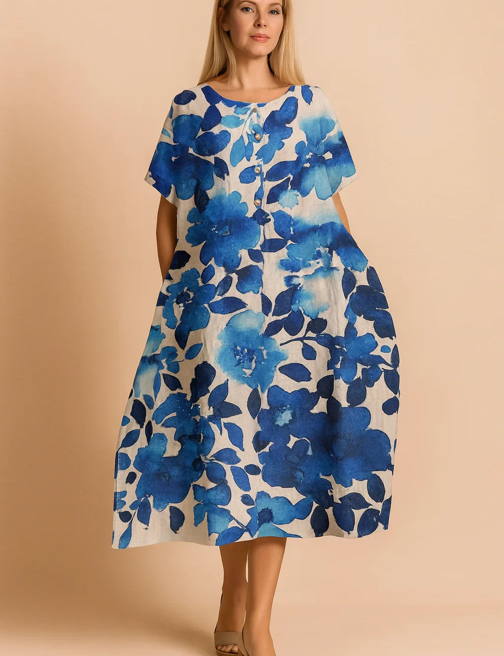 Boho Floral Dress for Women – Fitted Occasion Dress – Lottie