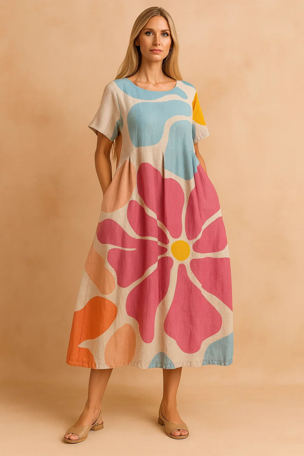 Boho Floral Dress for Women – Fitted Occasion Dress – Lottie