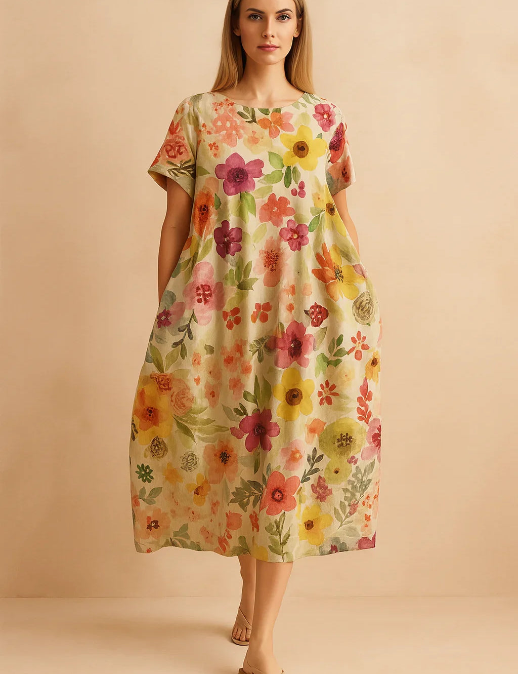 Boho Floral Dress for Women – Fitted Occasion Dress – Lottie