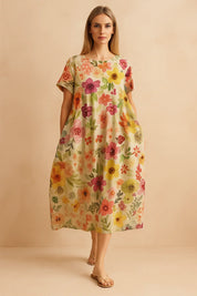 Boho Floral Dress for Women – Fitted Occasion Dress – Lottie
