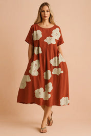 Boho Floral Dress for Women – Fitted Occasion Dress – Lottie