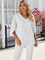 Chiffon V-Neck Blouse for Women – Bell-Sleeve Elegant Blouse – Jamy 0