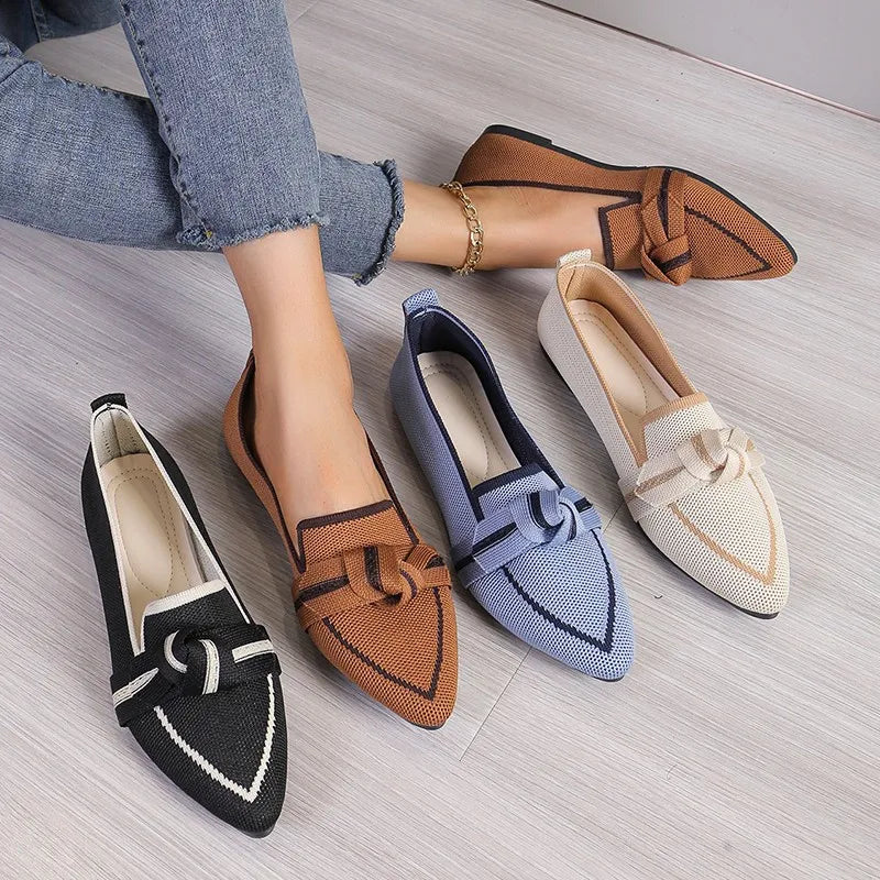 Pointed-Toe Flats for Women – Elegant Slip-On Flats – Jana 1
