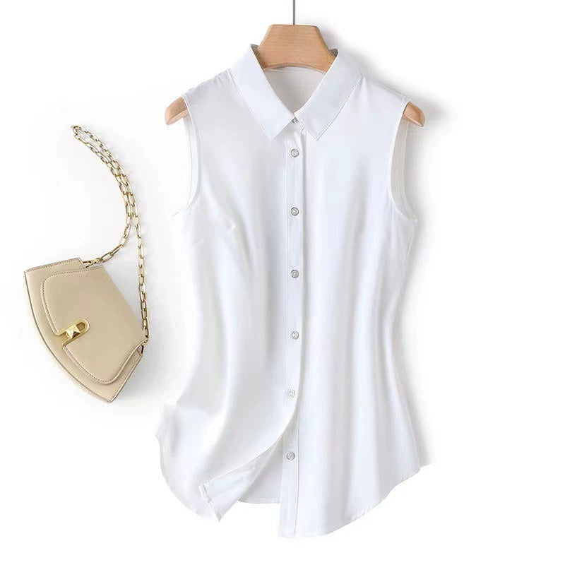 Sleeveless Top for Women – Elegant Minimalist Occasion Top – Jona 1
