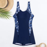 One-Piece Swimsuit for Women with Geometric Panels – Stylish Summer Bathing Suit 4