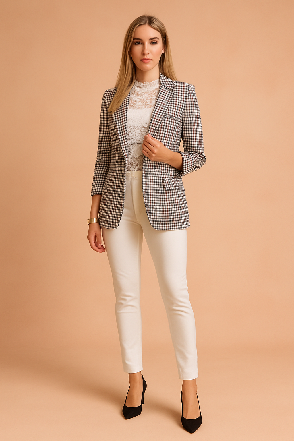 Women's Shawl-Collar Jacket – Elegant Statement Jacket – Jovie 0