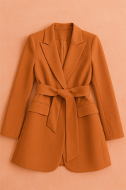 Belted Blazer for Women – Elegant Modern Tie-Waist Blazer – Kiera 7