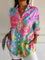 Colourful Printed Blouse for Women – Relaxed-Fit Top for Any Occasion 0