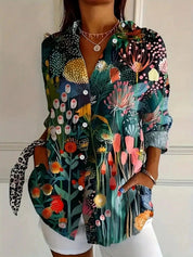 Colourful Printed Blouse for Women – Relaxed-Fit Top for Any Occasion 2