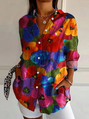 Colourful Printed Blouse for Women – Relaxed-Fit Top for Any Occasion 5