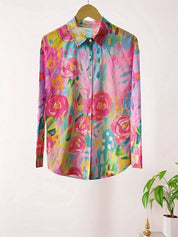 Colourful Printed Blouse for Women – Relaxed-Fit Top for Any Occasion 6