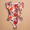 Leaf-Print One-Piece Swimsuit for Women – Zip-Front Bathing Suit for Beach & Pool 4