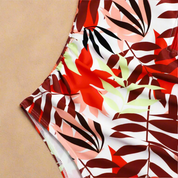 Leaf-Print One-Piece Swimsuit for Women – Zip-Front Bathing Suit for Beach & Pool 5