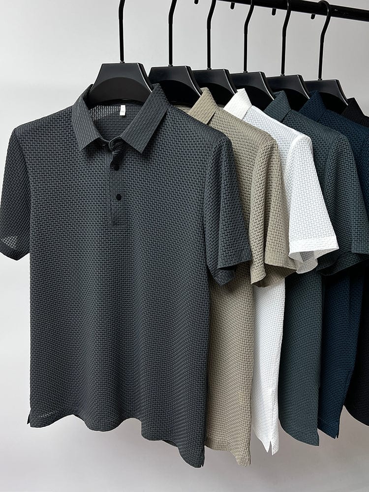 Men's Mesh Polo Shirt – Breathable Modern-Style Polo for Any Occasion – Morten 7