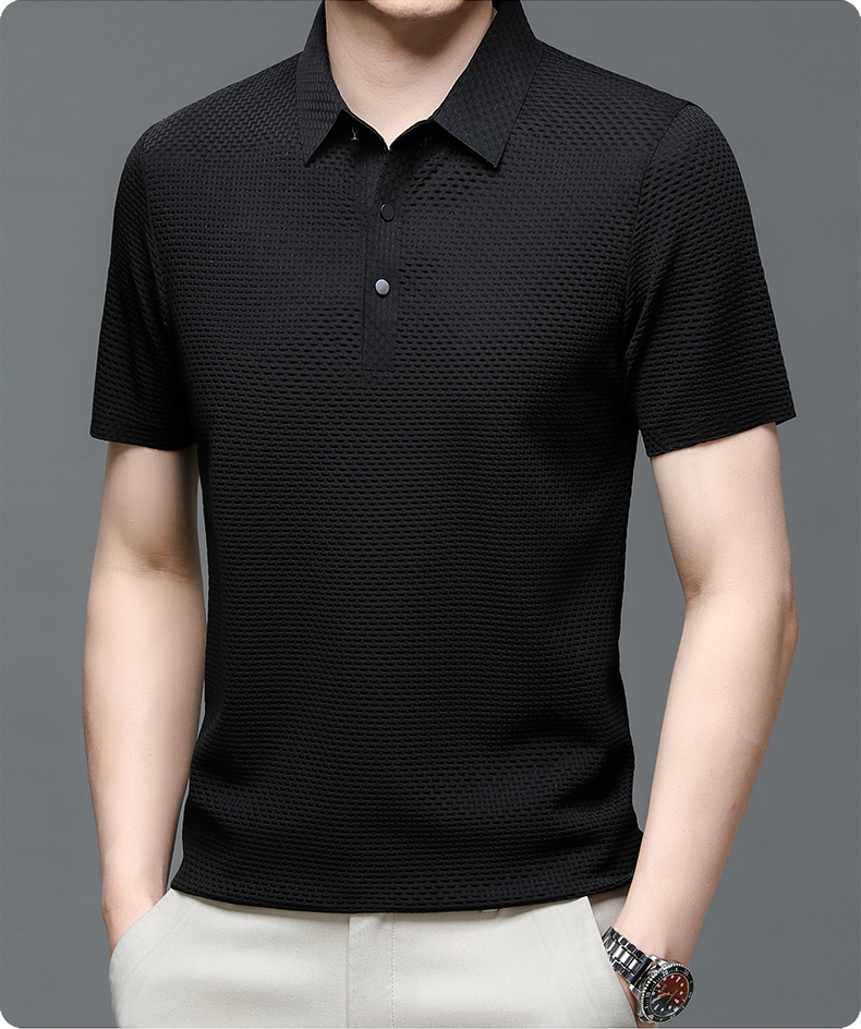 Men's Mesh Polo Shirt – Breathable Modern-Style Polo for Any Occasion – Morten 8