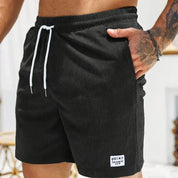 Men's Corduroy Shorts with Drawstring – Stylish Shorts for Warm Days 17
