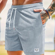 Men's Corduroy Shorts with Drawstring – Stylish Shorts for Warm Days 1